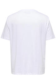 thumbnail: ONLY CARMAKOMA T-shirt met backprint wit