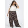 ONLY CARMAKOMA high waist casual broek bruin