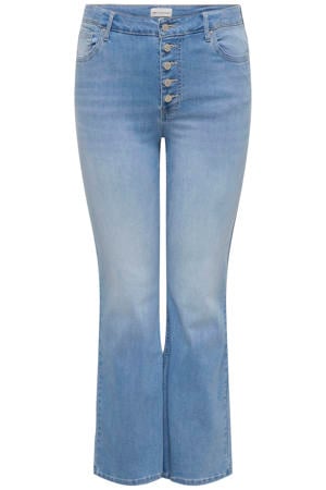 Carlauren Hw Push Up Flared Dnm Cot718 high waist bootcut jeans light blue denim