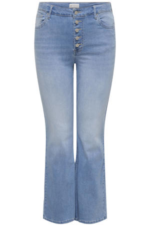 Carlauren Hw Push Up Flared Dnm Cot718 high waist bootcut jeans light blue denim