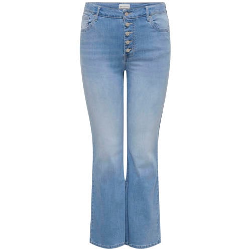 ONLY CARMAKOMA Carlauren Hw Push Up Flared Dnm Cot718 high waist bootcut jeans light blue denim
