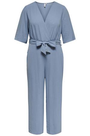 jumpsuit lichtblauw met glitter