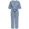ONLY CARMAKOMA jumpsuit lichtblauw met glitter