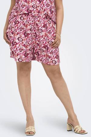 regular high waist casual short roze