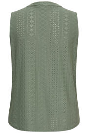 thumbnail: ONLY CARMAKOMA blousetop broderie donkergroen