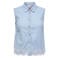 ONLY CARMAKOMA broderie blouse Plus Size - lichtblauw