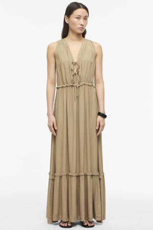 maxi jurk beige