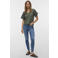 VERO MODA T-shirt broderie donkergroen