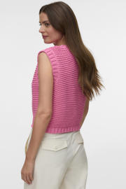 thumbnail: VERO MODA gebreid vest roze