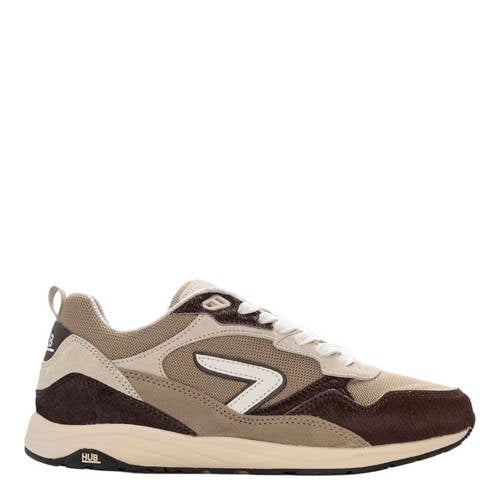 HUB Glide 2.0 pony mesh sneakers bruin