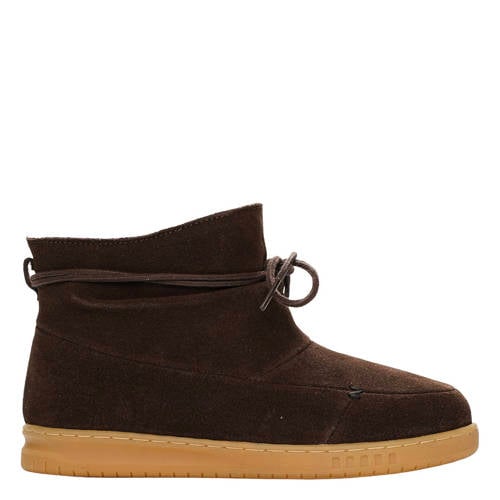 HUB Queen 2.0 S40 suède enkelboots donkerbruin