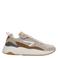 HUB suede sneaker met platte zool beige