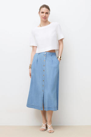 spijkerrok light blue denim