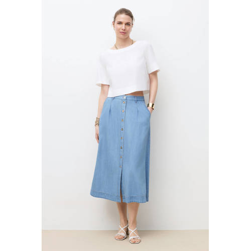 Caroll spijkerrok light blue denim afbeelding