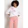 LOLALIZA gebloemde sweater ecru