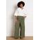 LOLALIZA wide leg regular waist cargobroek kaki