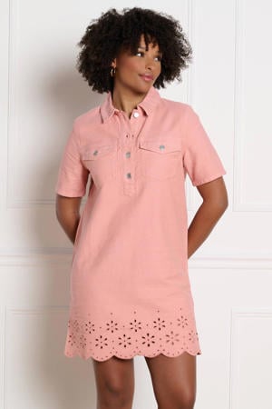 denim spijkerjurk broderie