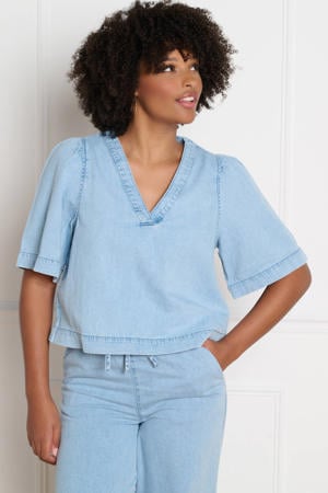top light blue denim