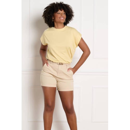 LOLALIZA slim regular waist chino short beige afbeelding