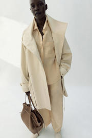 thumbnail: Mango blouse linnen lichtgeel