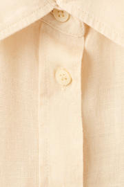thumbnail: Mango blouse linnen lichtgeel