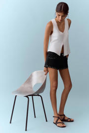 thumbnail: MANGO TEEN short black denim