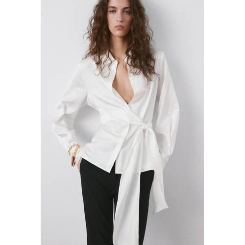 Mango blouse wit afbeelding