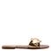 MANGO TEEN leren sandalen goud