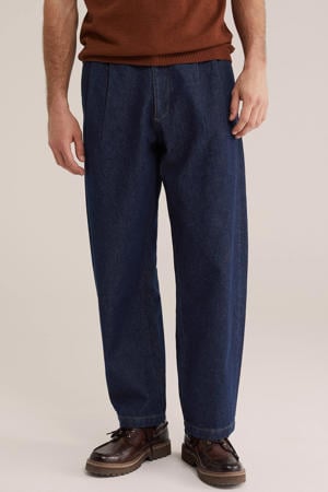 loose fit jeans donkerblauw