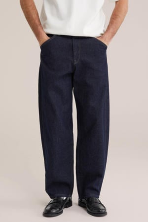 loose fit jeans donkerblauw