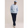 WE Fashion oversized sweater met backprint - lichtblauw