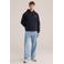 WE Fashion hoodie met backprint donkerblauw