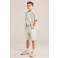 WE Fashion casual overhemd met textuur beige