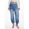 Desigual barrel regular waist casual broek medium blue denim