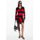 Desigual gestreepte korte jurk rood
