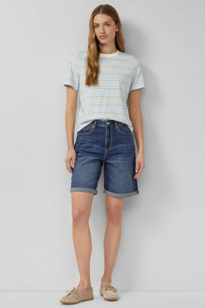 high waist regular fit jeans dark blue denim