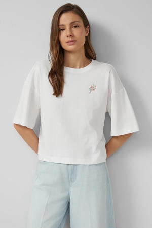 T-shirt met backprint wit