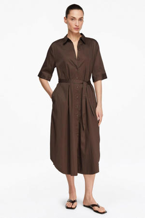 blousejurk donkerbruin