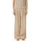 s.Oliver wide leg regular waist broek met linnen beige