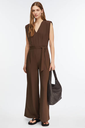 jumpsuit donkerbruin