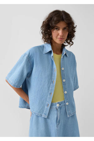 blouse light blue denim