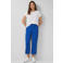 s.Oliver wide leg cropped broek blauw