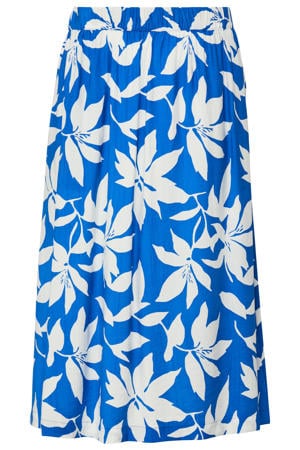 midi rok blauw