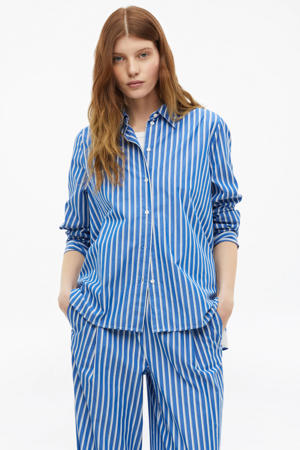 gestreepte blouse blauw