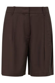 thumbnail: comma high waist short donkerbruin