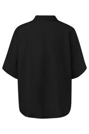 thumbnail: comma blouse met linnen zwart