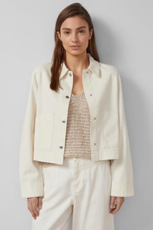 denim spijkerjas beige