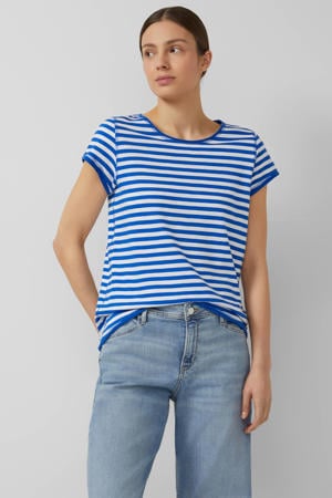 gestreepte top blauw