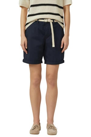 regular waist chino short donkerblauw
