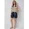 s.Oliver regular waist chino short donkerblauw